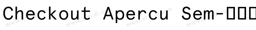 Checkout Apercu Sem字体转换